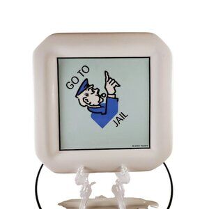 Monopoly Go to Jail & In Jail Visiting Plates Set Hasbro 2004